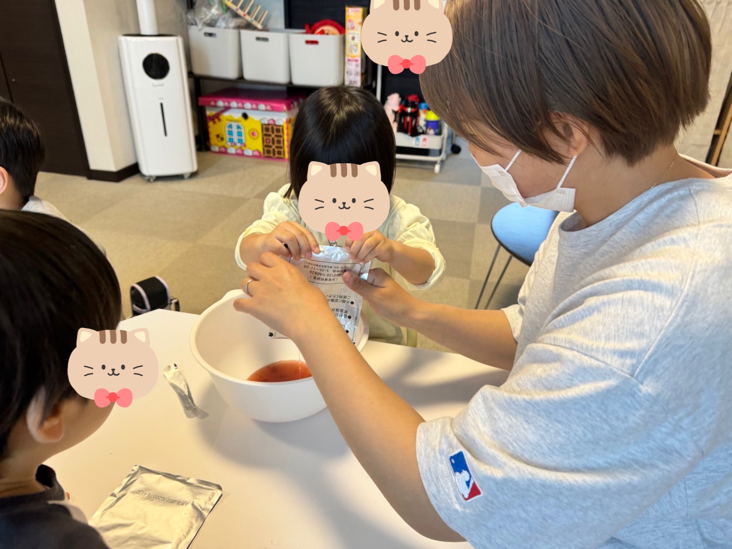 運動&フルーチェ作り🍓