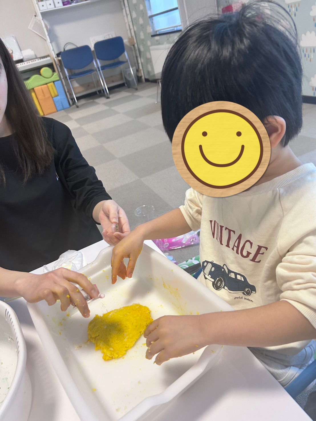 パン粉粘土・運動活動🌈