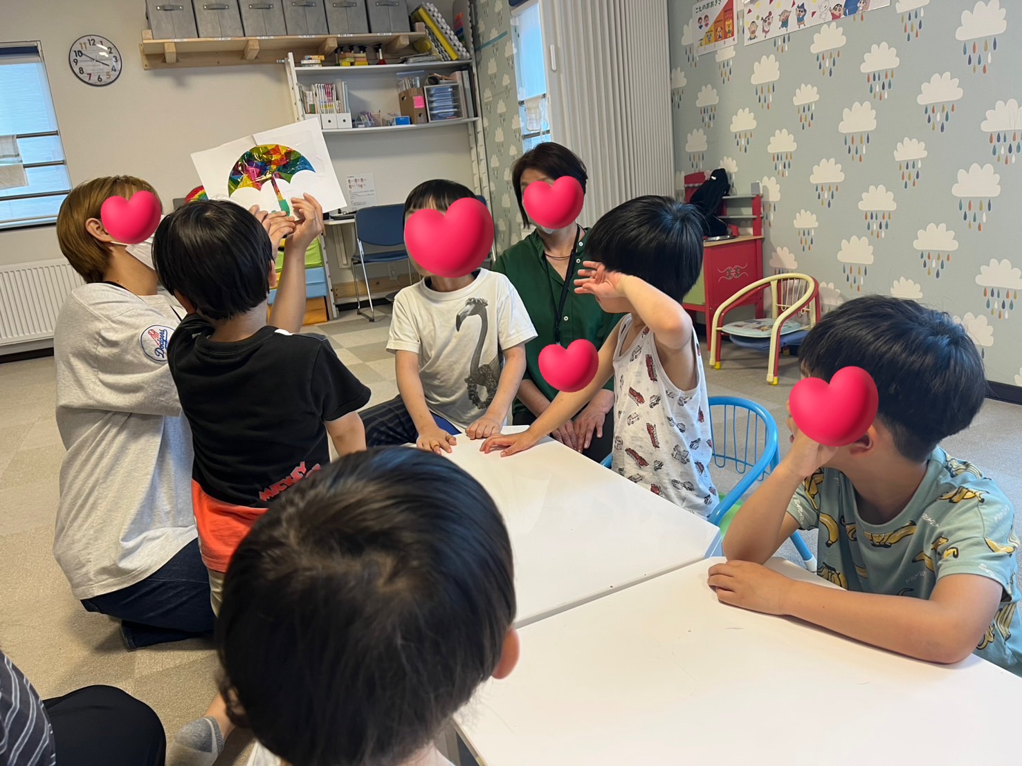 お散歩ビンゴ&ステンドグラス製作