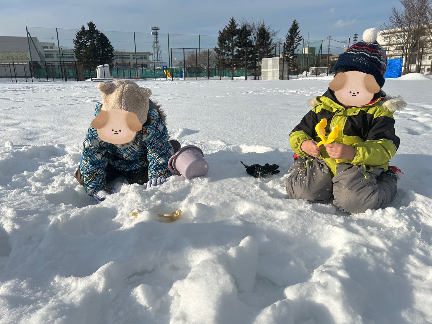 雪遊び⛄