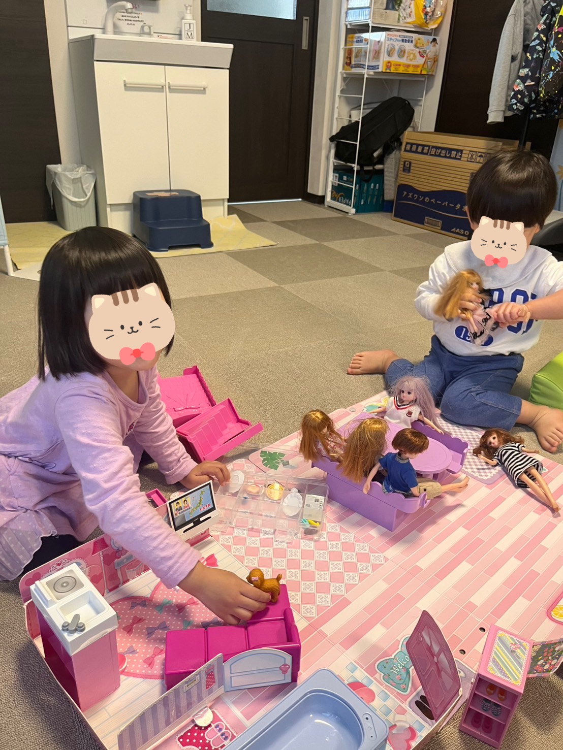 児童館&ペッボトルゲーム✨
