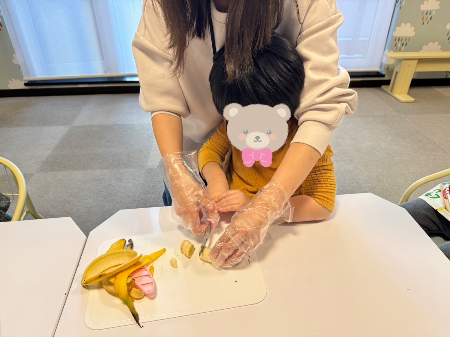 クレープ作り🍌
