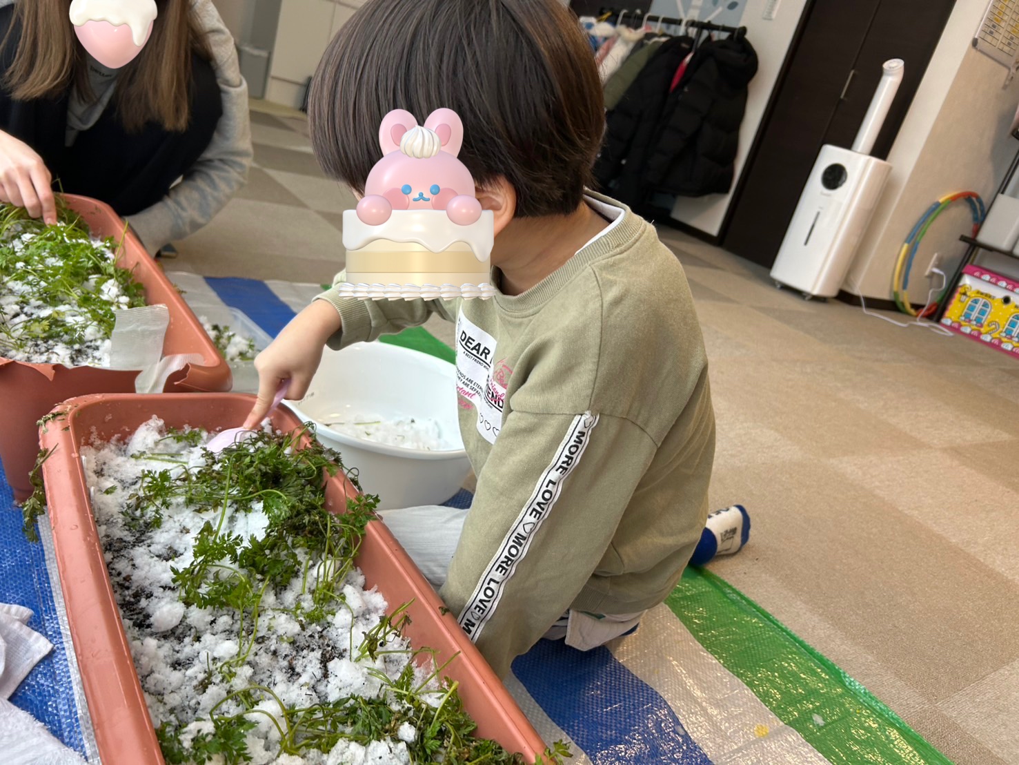 室内で過ごしました☃