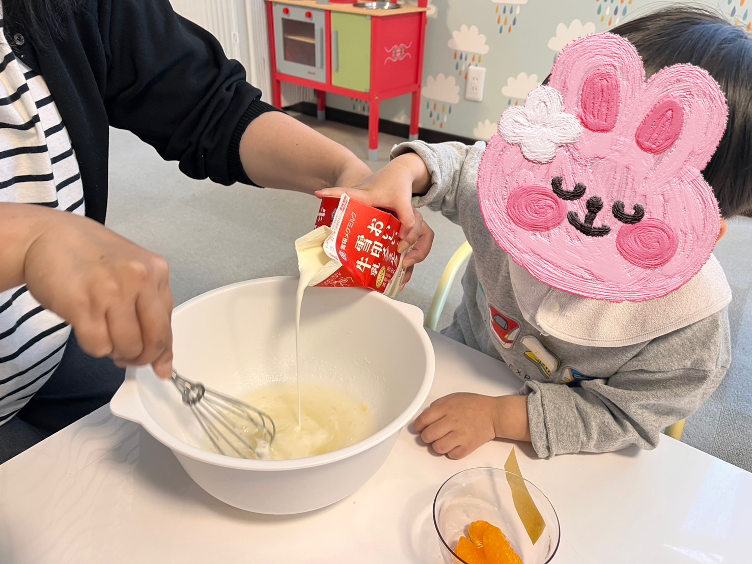 牛乳ゼリークッキング🍮&玉入れ⚾