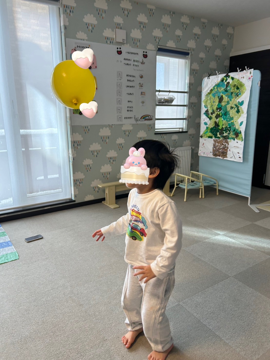 室内で過ごしました☃