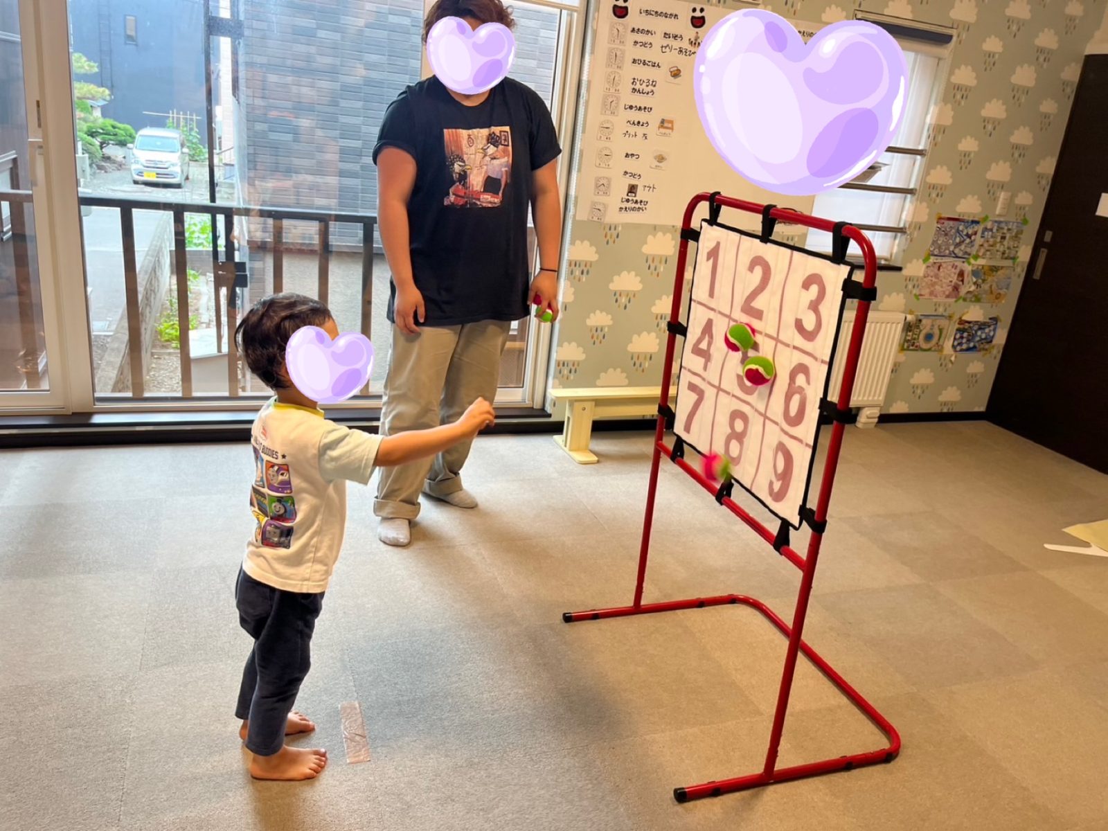 ゼリー遊び&ストラックアウト