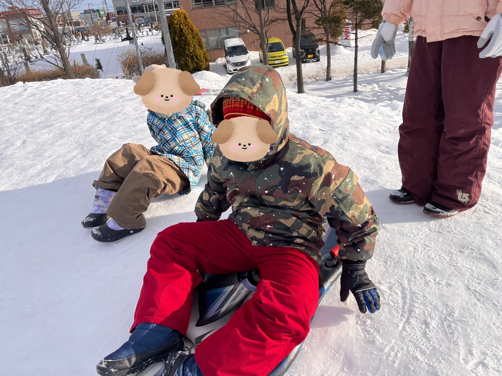 雪遊び⛄