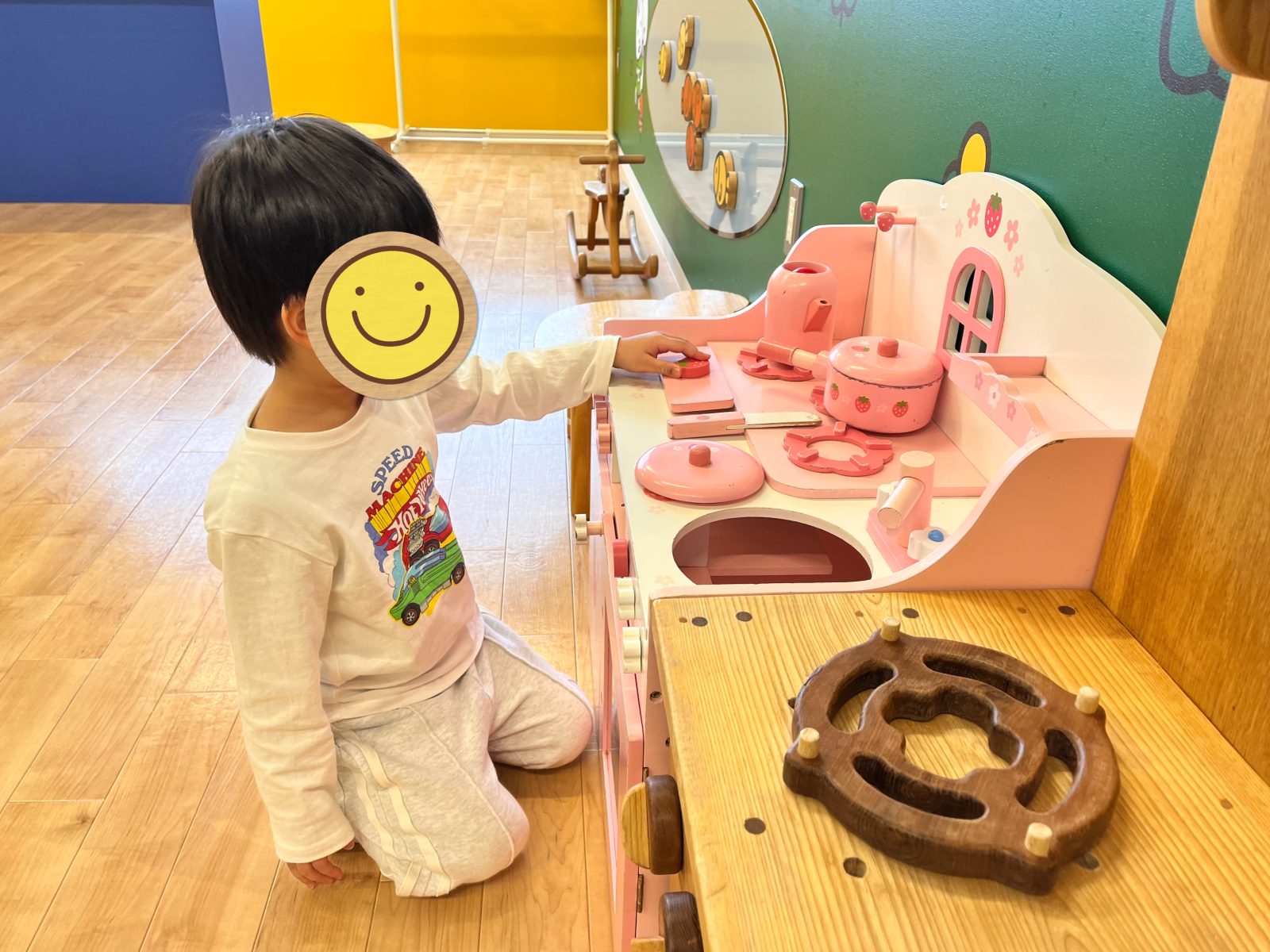 今日は場所を変えてみました🐻