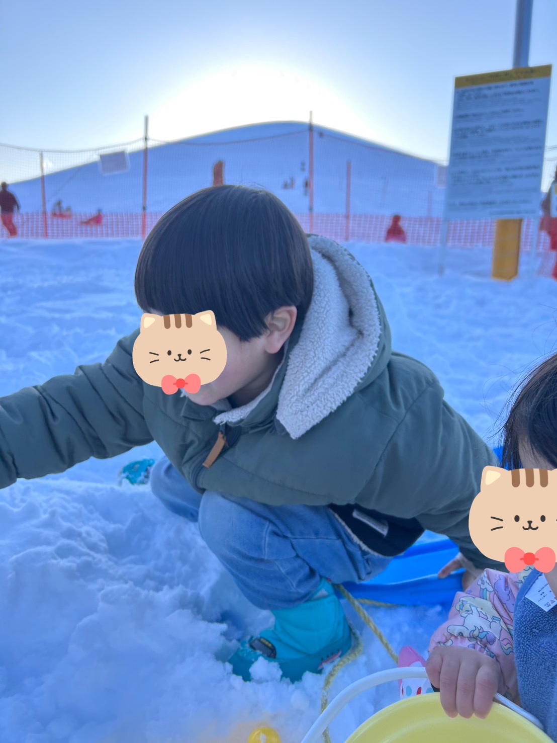 新聞紙びりびり&モエレ山🏔