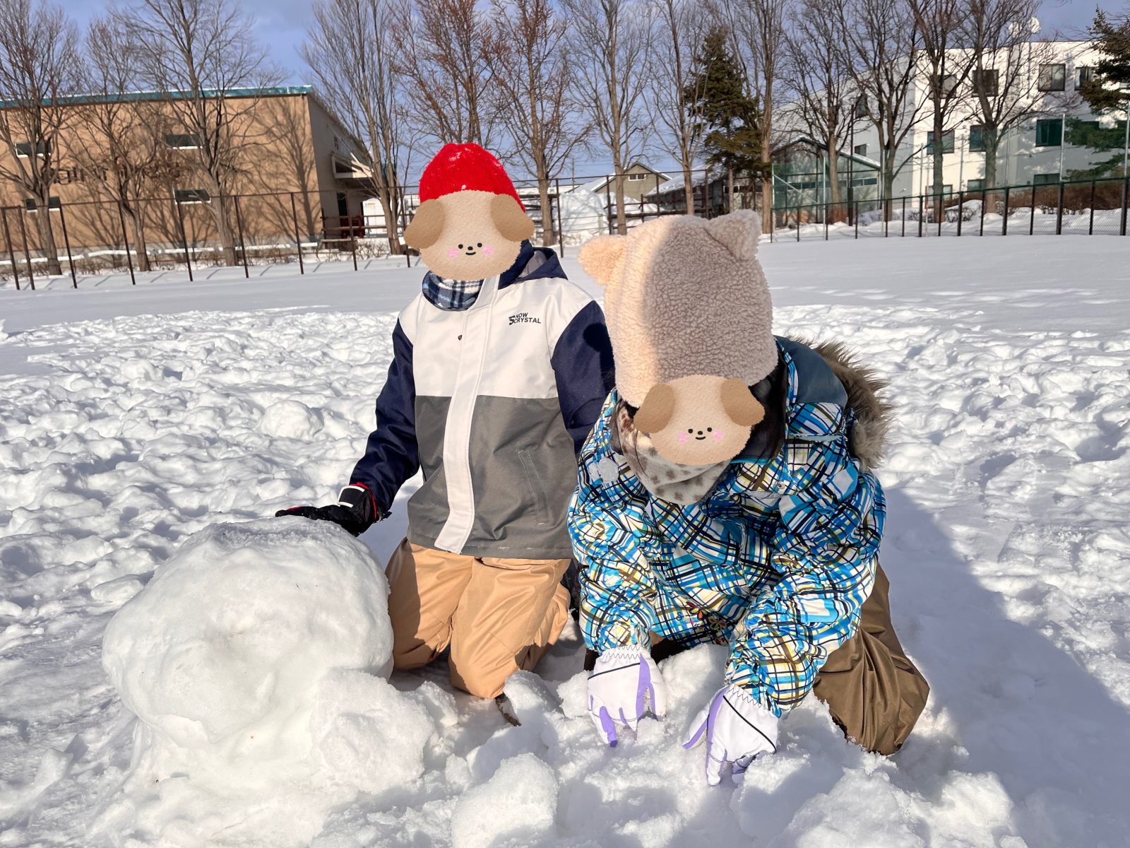 雪遊び⛄