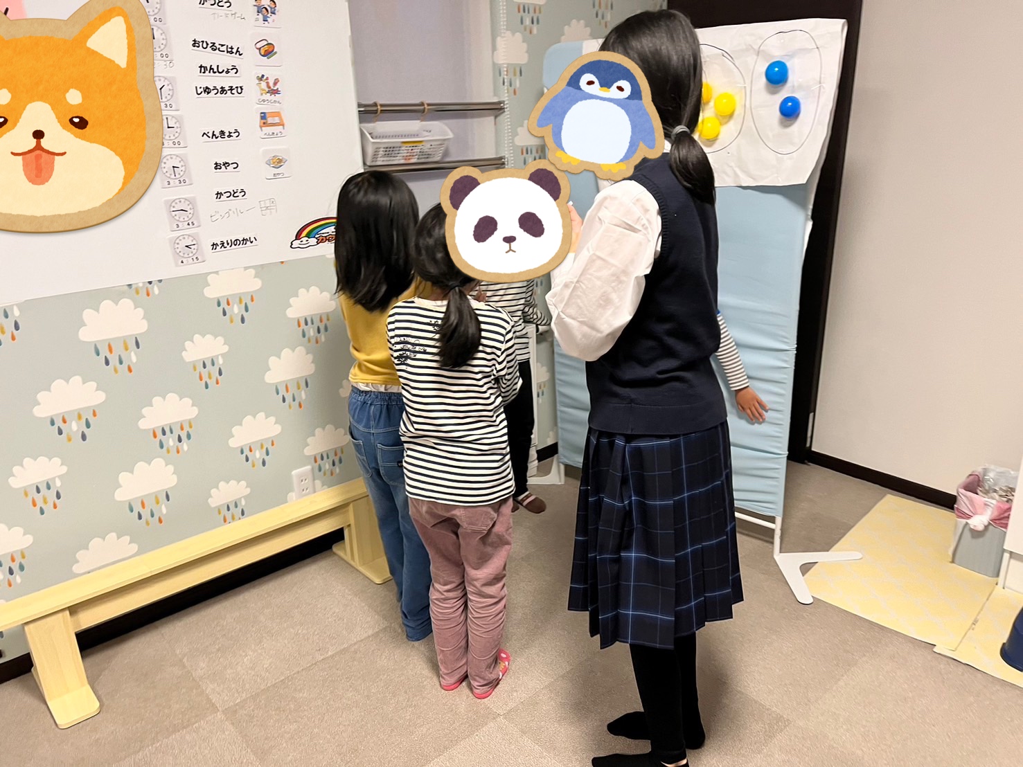 だるまさんのいちにち